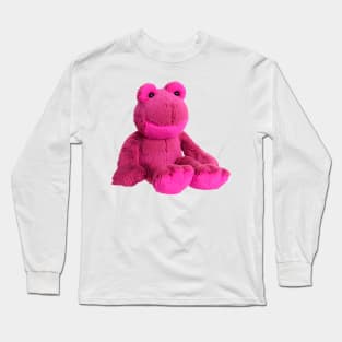 Pink Frog Plushie Long Sleeve T-Shirt